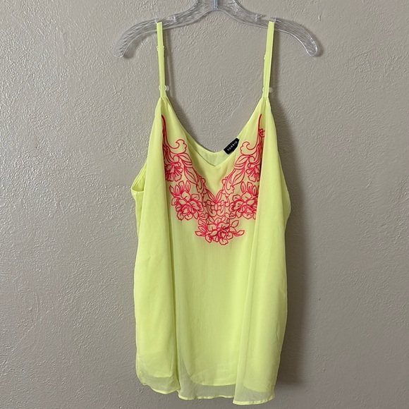 Women’s Plus Size Torrid Lime Pink Tank, 4/4X - Picture 1 of 7